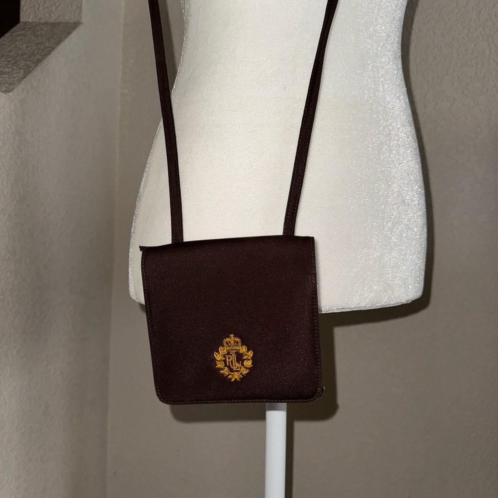 Vintage Ralph Lauren Dark Brown Mini Crossbody Bag